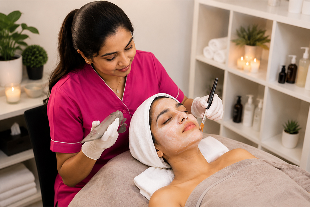 Professional facial therapy